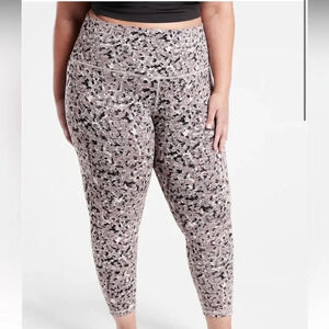 New Athleta Elation Textured 7/8‎ Tight Legging Size 3X